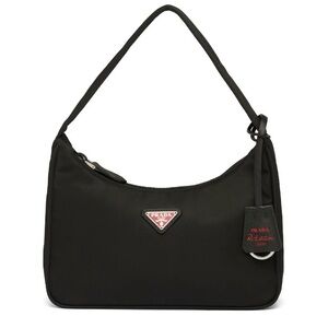 PRADA 2000 Re-Edition Nylon Mini Red & Black Authentic Handbag Y2K